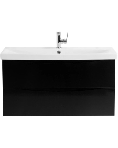 Тумба Nero Lucido 86,8 см BelBagno Marino MARINO-CER-900-2C-SO-NL-P