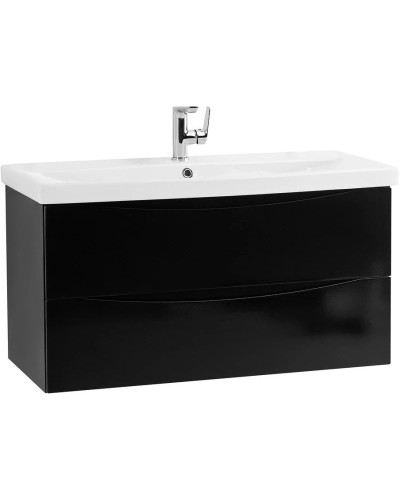 Тумба Nero Lucido 86,8 см BelBagno Marino MARINO-CER-900-2C-SO-NL-P