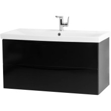 Тумба Nero Lucido 86,8 см BelBagno Marino MARINO-CER-900-2C-SO-NL-P