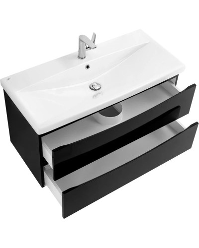 Тумба Nero Lucido 86,8 см BelBagno Marino MARINO-CER-900-2C-SO-NL-P