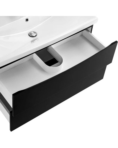 Тумба Nero Lucido 86,8 см BelBagno Marino MARINO-CER-900-2C-SO-NL-P