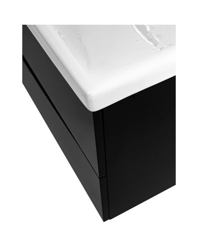 Тумба Nero Lucido 86,8 см BelBagno Marino MARINO-CER-900-2C-SO-NL-P