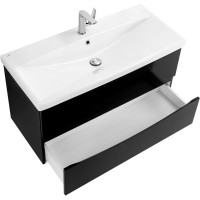 Тумба Nero Lucido 86,8 см BelBagno Marino MARINO-CER-900-2C-SO-NL-P