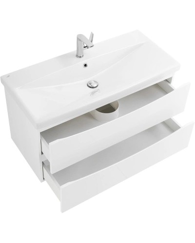 Тумба Bianco Lucido 96,4 см BelBagno Marino MARINO-CER-1000-2C-SO-BL-P