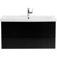 Тумба Nero Lucido 96,4 см BelBagno Marino MARINO-CER-1000-2C-SO-NL-P