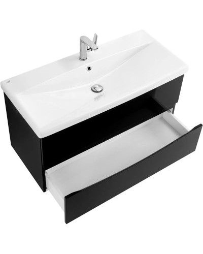 Тумба Nero Lucido 96,4 см BelBagno Marino MARINO-CER-1000-2C-SO-NL-P