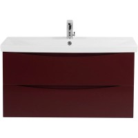 Тумба Bordo Lucido 96,4 см BelBagno Marino MARINO-CER-1000-2C-SO-BRDL-P