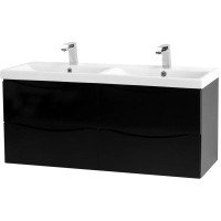 Тумба Nero Lucido 117,2 см BelBagno Marino MARINO-CER-1200-4C-SO-2-NL-P