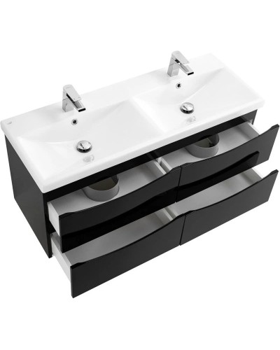 Тумба Nero Lucido 117,2 см BelBagno Marino MARINO-CER-1200-4C-SO-2-NL-P