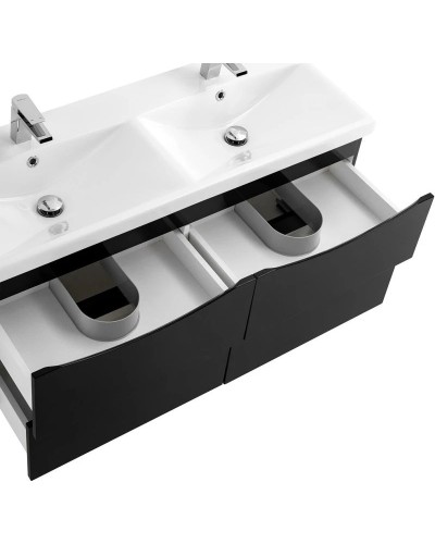 Тумба Nero Lucido 117,2 см BelBagno Marino MARINO-CER-1200-4C-SO-2-NL-P