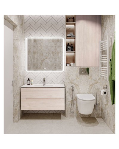 Тумба Rovere Grigio 89,6 см BelBagno Etna ETNA-900-2C-SO-RG-P