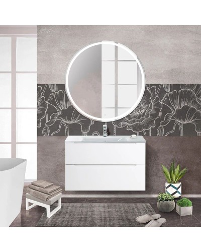 Тумба Bianco Lucido 89,6 см BelBagno Etna ETNA-H60-900-2C-SO-BL-P