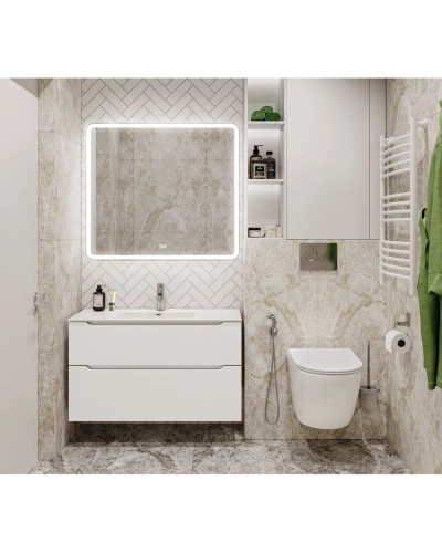 Тумба Bianco Lucido 99,6 см BelBagno Etna ETNA-H60-1000-2C-SO-BL-P