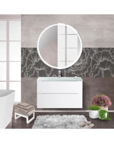 Тумба Bianco Lucido 99,6 см BelBagno Etna ETNA-H60-1000-2C-SO-BL-P