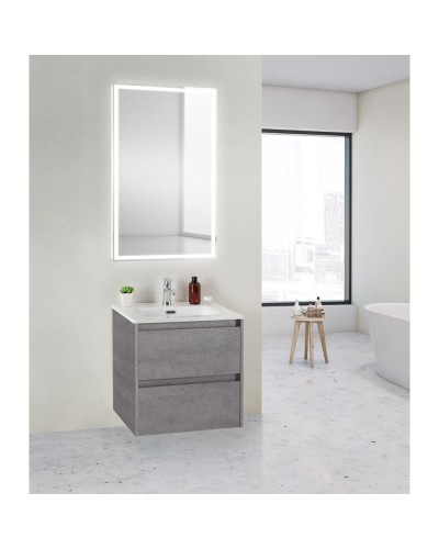 Тумба Cemento Grigio 50 см BelBagno Kraft KRAFT 39-500/390-2C-SO-CG