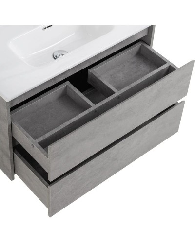 Тумба Cemento Grigio 80 см BelBagno Kraft KRAFT 39-800/390-2C-SO-CG