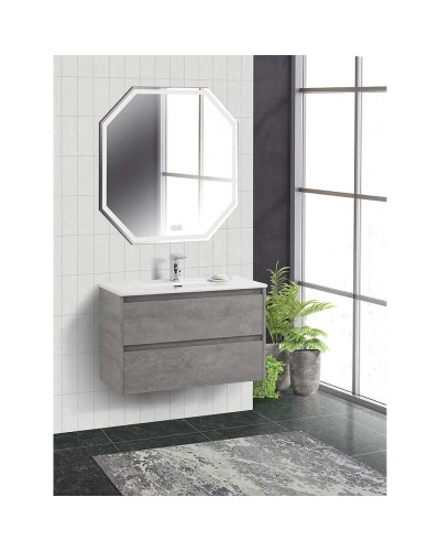 Тумба Cemento Grigio 80 см BelBagno Kraft KRAFT 39-800/390-2C-SO-CG