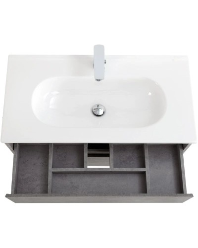 Тумба Cemento Grigio 80 см BelBagno Kraft KRAFT-800-2C-SO-CG