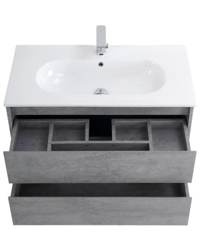 Тумба Cemento Grigio 80 см BelBagno Kraft KRAFT-800-2C-SO-CG