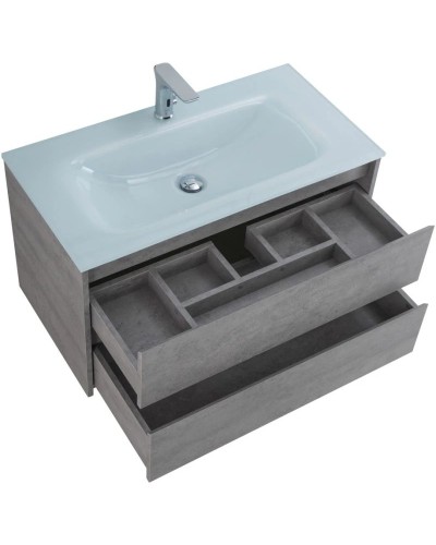 Тумба Cemento Grigio 80 см BelBagno Kraft KRAFT-800-2C-SO-CG