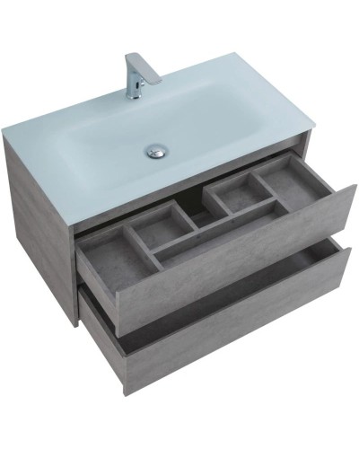 Тумба Cemento Grigio 80 см BelBagno Kraft KRAFT-800-2C-SO-CG