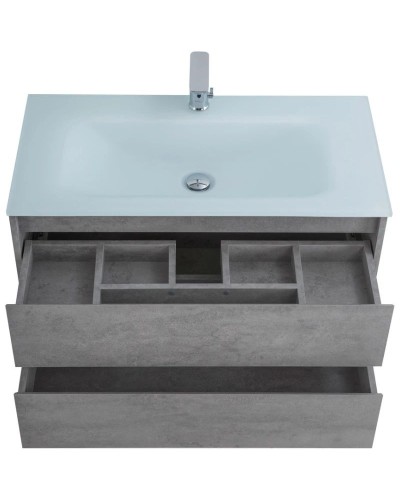 Тумба Cemento Grigio 80 см BelBagno Kraft KRAFT-800-2C-SO-CG