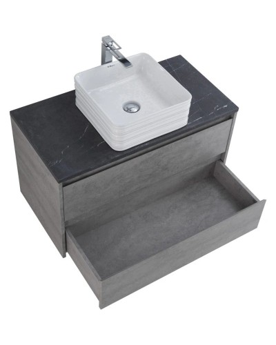 Тумба Cemento Grigio 80 см BelBagno Kraft KRAFT-800-2C-SO-CG