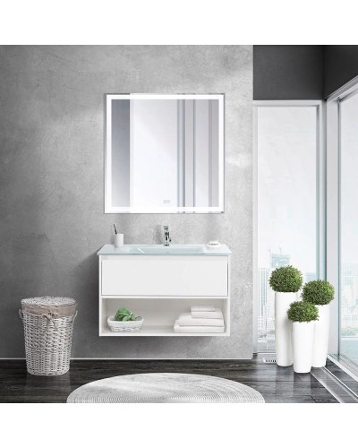 Тумба Bianco Opaco 80 см BelBagno Kraft KRAFT-800-1C-SO-BO