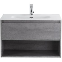 Тумба Cemento Grigio 80 см BelBagno Kraft KRAFT-800-1C-SO-CG