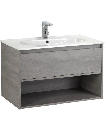 Тумба Cemento Grigio 80 см BelBagno Kraft KRAFT-800-1C-SO-CG