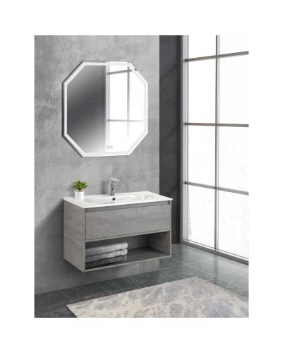Тумба Cemento Grigio 80 см BelBagno Kraft KRAFT-800-1C-SO-CG
