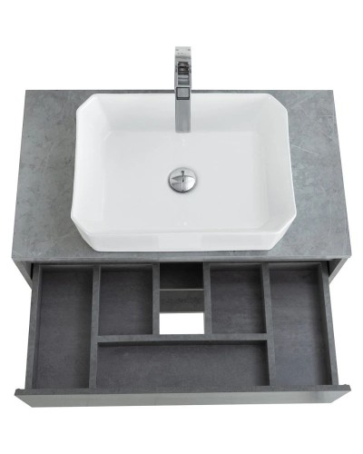 Тумба Cemento Grigio 80 см BelBagno Kraft KRAFT-800-1C-SO-CG