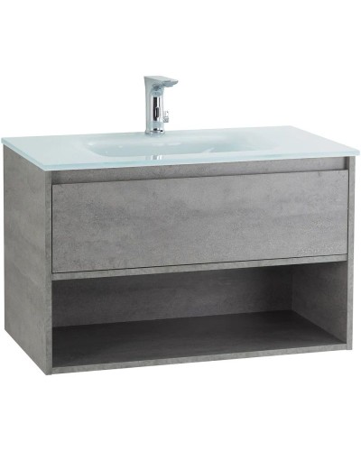 Тумба Cemento Grigio 80 см BelBagno Kraft KRAFT-800-1C-SO-CG