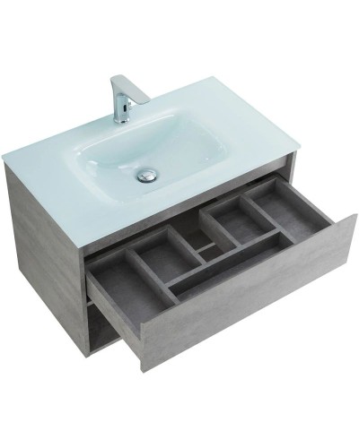 Тумба Cemento Grigio 80 см BelBagno Kraft KRAFT-800-1C-SO-CG
