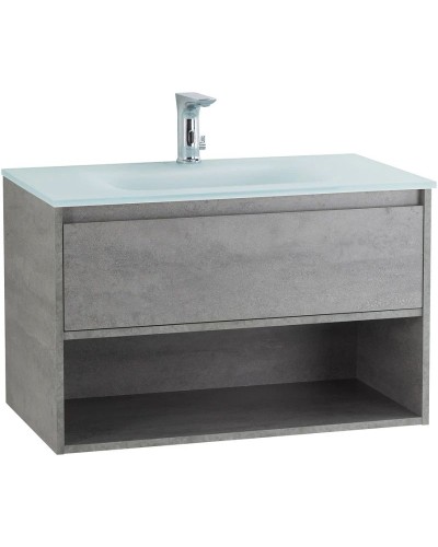 Тумба Cemento Grigio 80 см BelBagno Kraft KRAFT-800-1C-SO-CG