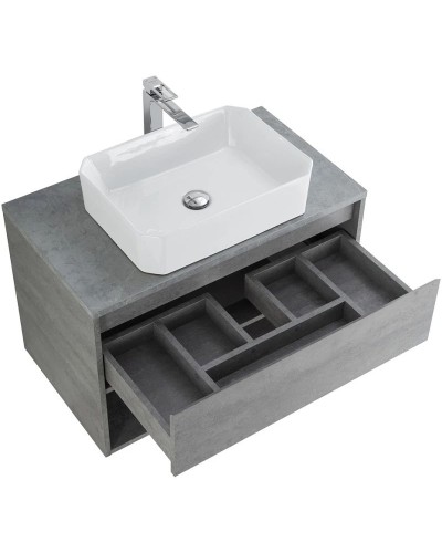 Тумба Cemento Grigio 80 см BelBagno Kraft KRAFT-800-1C-SO-CG