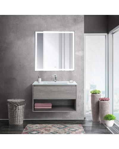 Тумба Cemento Grigio 80 см BelBagno Kraft KRAFT-800-1C-SO-CG