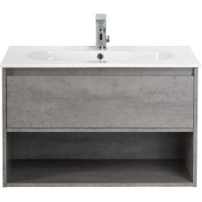 Тумба Cemento Grigio 80 см BelBagno Kraft KRAFT-800-1C-SO-CG