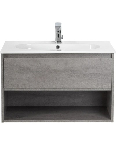 Тумба Cemento Grigio 80 см BelBagno Kraft KRAFT-800-1C-SO-CG