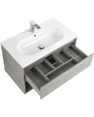 Тумба Cemento Grigio 80 см BelBagno Kraft KRAFT-800-1C-SO-CG