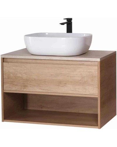 Тумба Rovere Nebrasca Nature 80 см BelBagno Kraft KRAFT-800-1C-SO-RNN