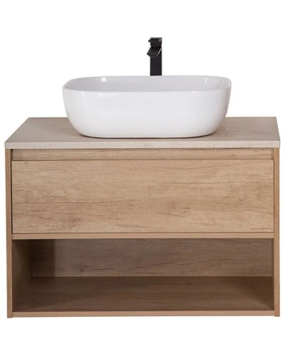 Тумба Rovere Nebrasca Nature 80 см BelBagno Kraft KRAFT-800-1C-SO-RNN