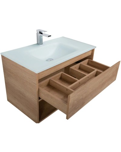 Тумба Rovere Nebrasca Nature 80 см BelBagno Kraft KRAFT-800-1C-SO-RNN