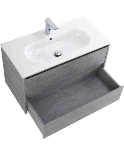 Тумба Cemento Grigio 90 см BelBagno Kraft KRAFT-900-2C-SO-CG