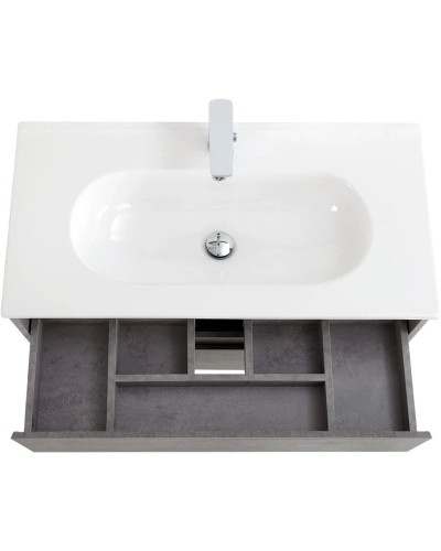 Тумба Cemento Grigio 90 см BelBagno Kraft KRAFT-900-2C-SO-CG