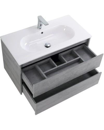 Тумба Cemento Grigio 90 см BelBagno Kraft KRAFT-900-2C-SO-CG