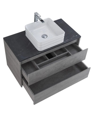 Тумба Cemento Grigio 90 см BelBagno Kraft KRAFT-900-2C-SO-CG