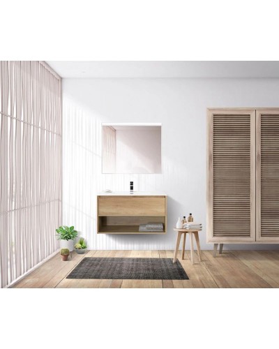 Тумба Rovere Nebrasca Nature 90 см BelBagno Kraft KRAFT-900-1C-SO-RNN