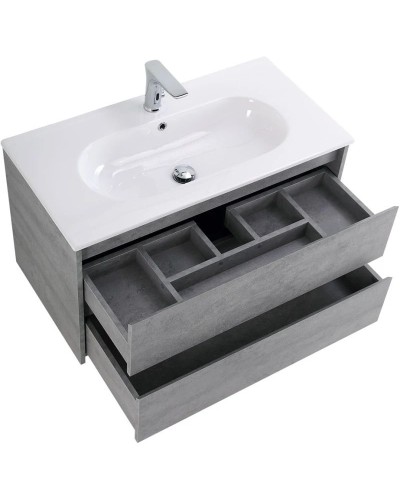 Тумба Cemento Grigio 100 см BelBagno Kraft KRAFT-1000-2C-SO-CG