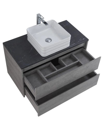 Тумба Cemento Grigio 100 см BelBagno Kraft KRAFT-1000-2C-SO-CG